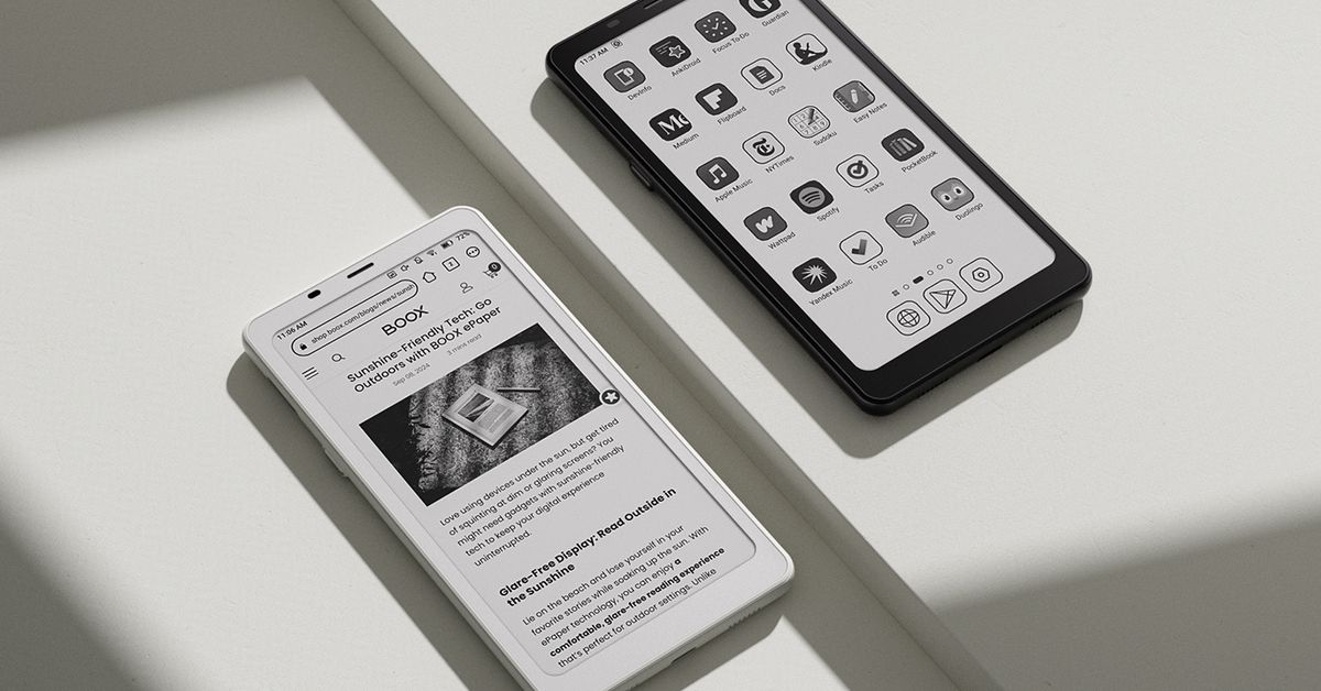 The Boox Palma 2 has a faster processor and a fingerprint reader