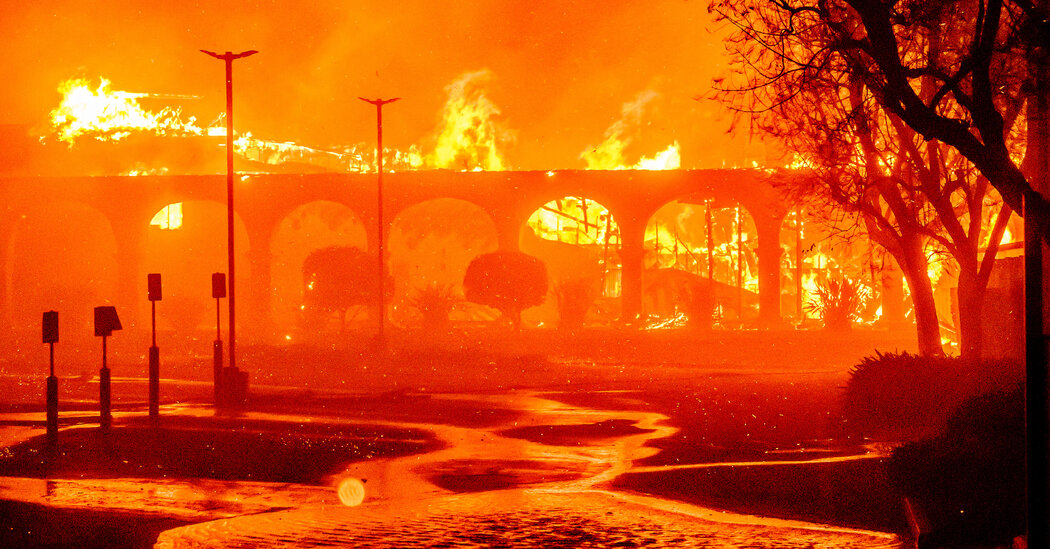 Several local landmarks are being destroyed in the Southern California fires