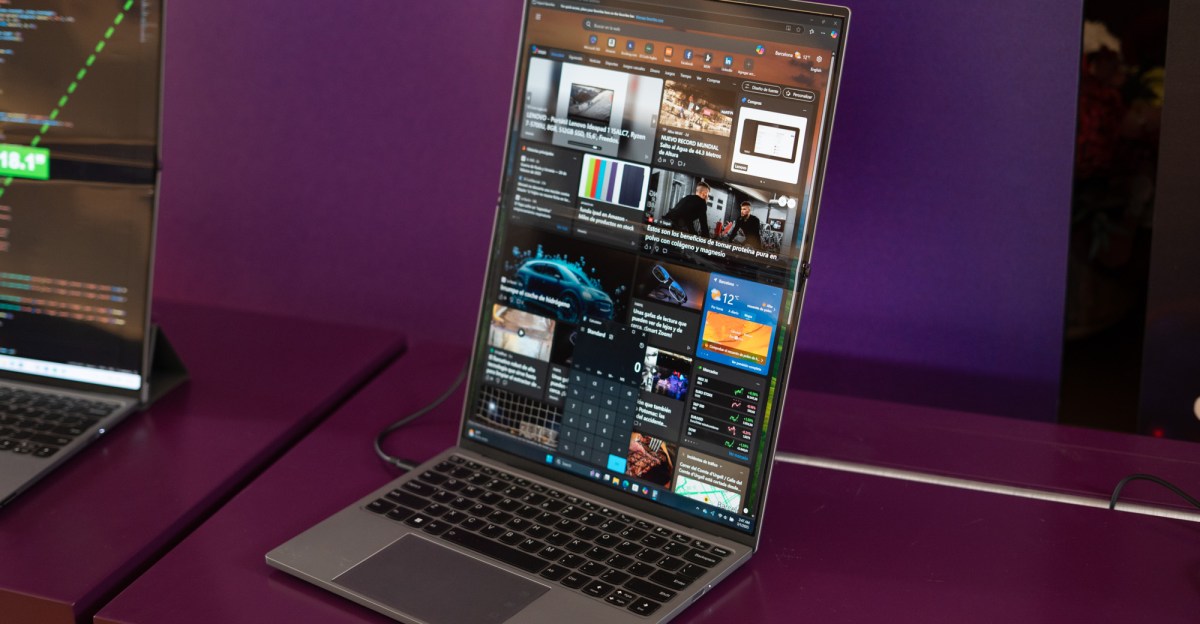 A laptop with a display that is extra tall