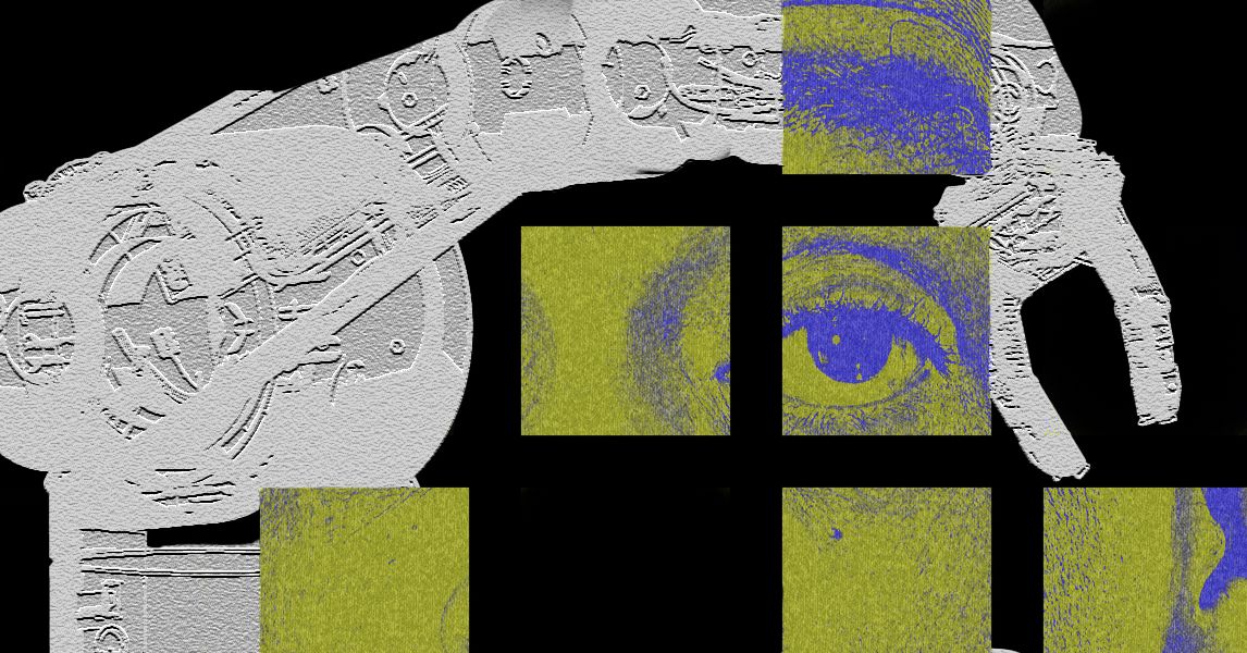 There is a robotic model that reaches into the physical world