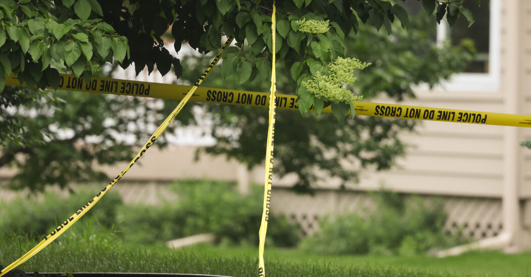 There is a manhunt for a suspected political assassin in Minnesota